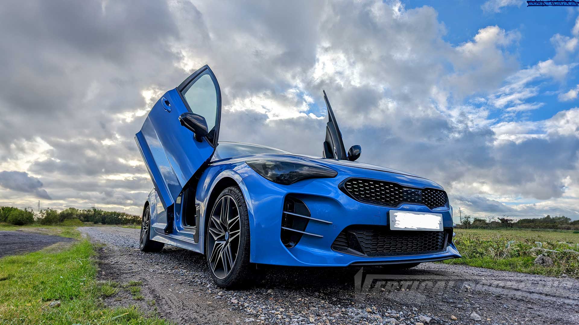 Kia Stinger Lambo Doors Kit by Vertical Doors Inc., VDCKIASTING18,  Kia, Stinger, Kia Stinger, KDM,  Vertical Doors Inc, vertical door gang, Lambo Doors, Vertical Doors, door conversion, scissor doors, butterfly doors, wing doors, pic of the day, repost, Kia Stinger Lambo Doors, Kia Stinger Vertical Doors, Kia Stinger door conversion, Kia Stinger scissor doors, Kia Stinger butterfly doors, Kia Stinger wing doors,
