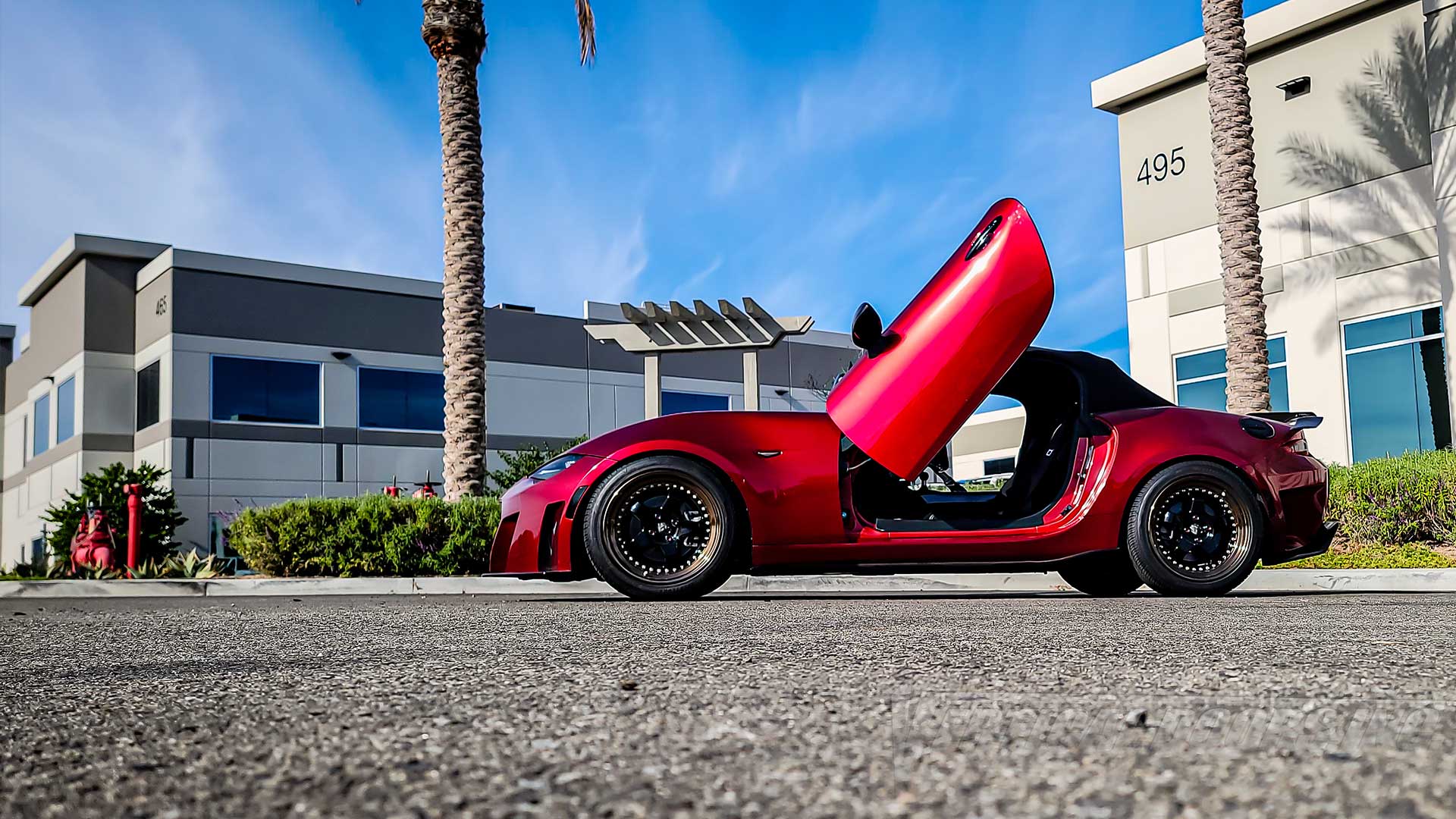Mazda MX5 2016-2023 Lambo Door Conversion Kit by Vertical Doors Inc.,  ND, Mazda MX5, Mazda, MX5, Miata, Mazda Roadster, Eunos Roadster, Mazda Miata Sport, Club, Grand Touring, Icon, Levanto, Z Sport, Yamamoto Signature, MCP, RF, Convertible Vertical Doors Inc, vertical door gang, Lambo Doors, Vertical Doors, door conversion, scissor doors, butterfly doors, wing doors, pic of the day, repost,