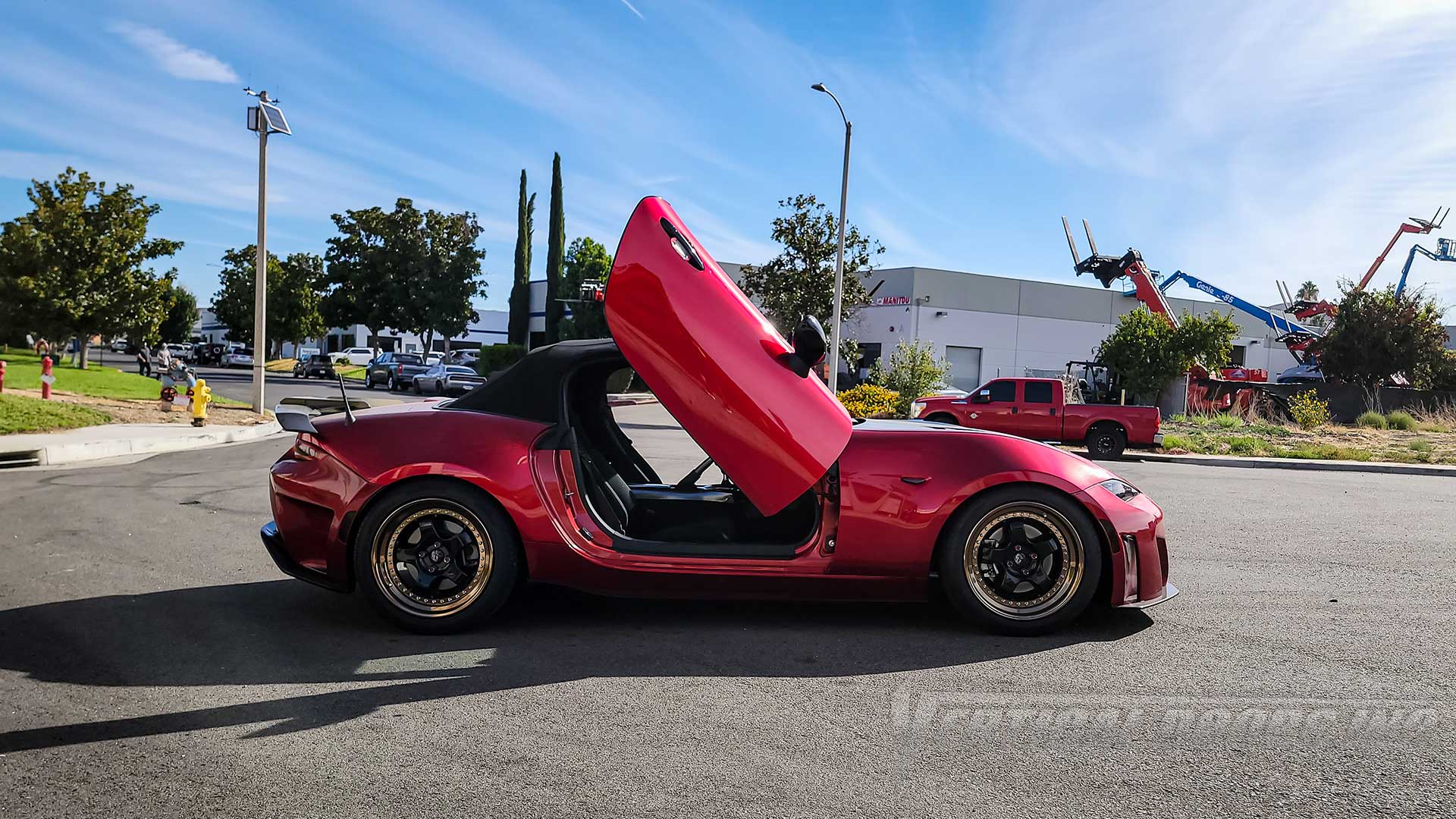 Mazda MX5 2016-2023 Lambo Door Conversion Kit by Vertical Doors Inc.,  ND, Mazda MX5, Mazda, MX5, Miata, Mazda Roadster, Eunos Roadster, Mazda Miata Sport, Club, Grand Touring, Icon, Levanto, Z Sport, Yamamoto Signature, MCP, RF, Convertible Vertical Doors Inc, vertical door gang, Lambo Doors, Vertical Doors, door conversion, scissor doors, butterfly doors, wing doors, pic of the day, repost,