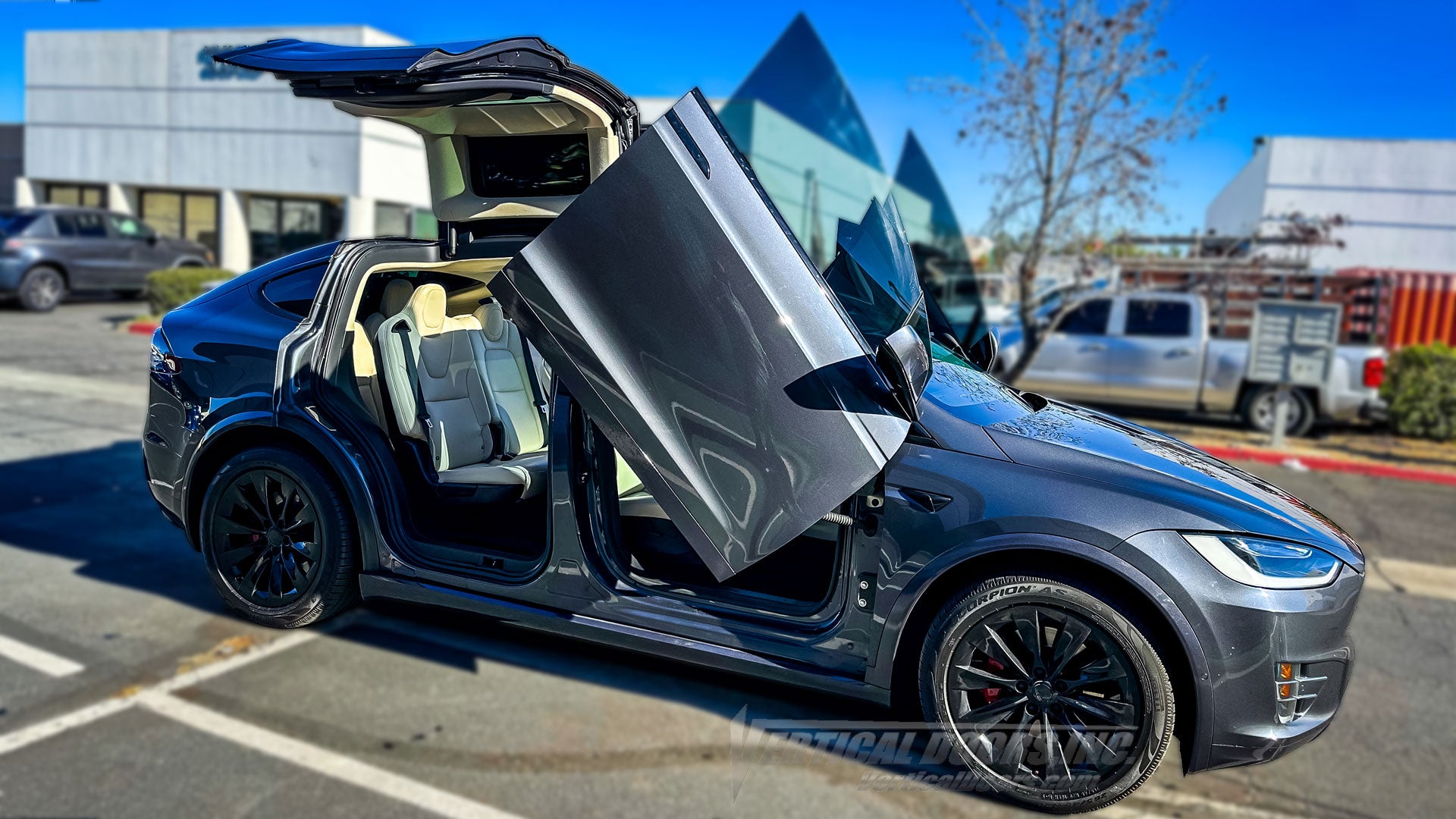 Tesla Model X 2016-2026 Vertical Lambo Door Conversion Kit by Vertical Doors, Inc., VDCTESX16,
Tesla, Model X, Tesla Model X, Tesla Model X Falcon Wing doors, 75D, 90D, 100D, P90D, P100D, Long Range, Long Range Plus, Plaid, 2016, 2017, 2018, 2019, 2020, 2021, 2022, 2023, 2024, 2025, 2026, 16, 17, 18, 19, 20, 21, 22, 23, 24, 25, 26, Tesla Model X Vertical Doors, Tesla Model X Lambo Doors, Tesla Model X Vertical Door Kit, Tesla Model X Scissor Doors, Tesla Model X wing doors, Tesla Model X door conversion kit