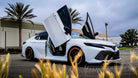 Toyota Camry Lambo Door Conversion Kit by Vertical Doors Inc., VDCTOYCAM18, XV70, Daihatsu Altis, L, LE, SE, XLE, XSE, XLE V6, XSE V6, Camry hybrid, Camry Ascent, TRD, SX,  lambo doors, vertical doors, door conversion, scissor doors, butterfly doors, wing doors,  Toyota Camry lambo doors, Toyota Camry vertical doors, Toyota Camry door conversion, Toyota Camry scissor doors, Toyota Camry butterfly doors, Toyota Camry wing doors,