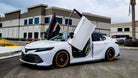 Toyota Camry Lambo Door Conversion Kit by Vertical Doors Inc., VDCTOYCAM18, XV70, Daihatsu Altis, L, LE, SE, XLE, XSE, XLE V6, XSE V6, Camry hybrid, Camry Ascent, TRD, SX,  lambo doors, vertical doors, door conversion, scissor doors, butterfly doors, wing doors,  Toyota Camry lambo doors, Toyota Camry vertical doors, Toyota Camry door conversion, Toyota Camry scissor doors, Toyota Camry butterfly doors, Toyota Camry wing doors,