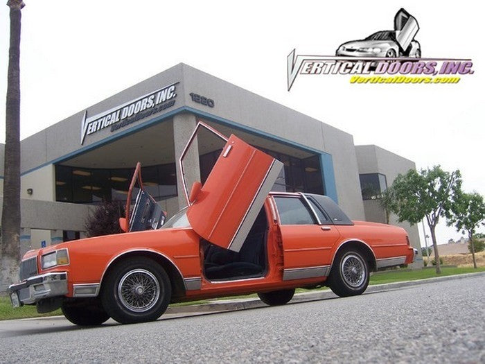 Chevrolet Caprice 1977-1990 Lambo Door Conversion Kit by Vertical Doors Inc., VDCCHEVYCAP7790, lambo doors, vertical doors, door conversion, scissor doors, butterfly doors, wing doors,