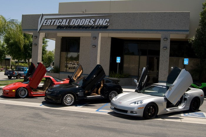 Chevrolet Corvette C6 2005-2013 Lambo Door Conversion Kit by Vertical Doors Inc. VDCCHEVYCORC60508, Corvette c6, Chevrolet, Chevy, Corvette, vette, C6, Z06, ZR1, GrandSport, widebody, lambo doors, vertical doors, door conversion, scissor doors, butterfly doors, wing doors,