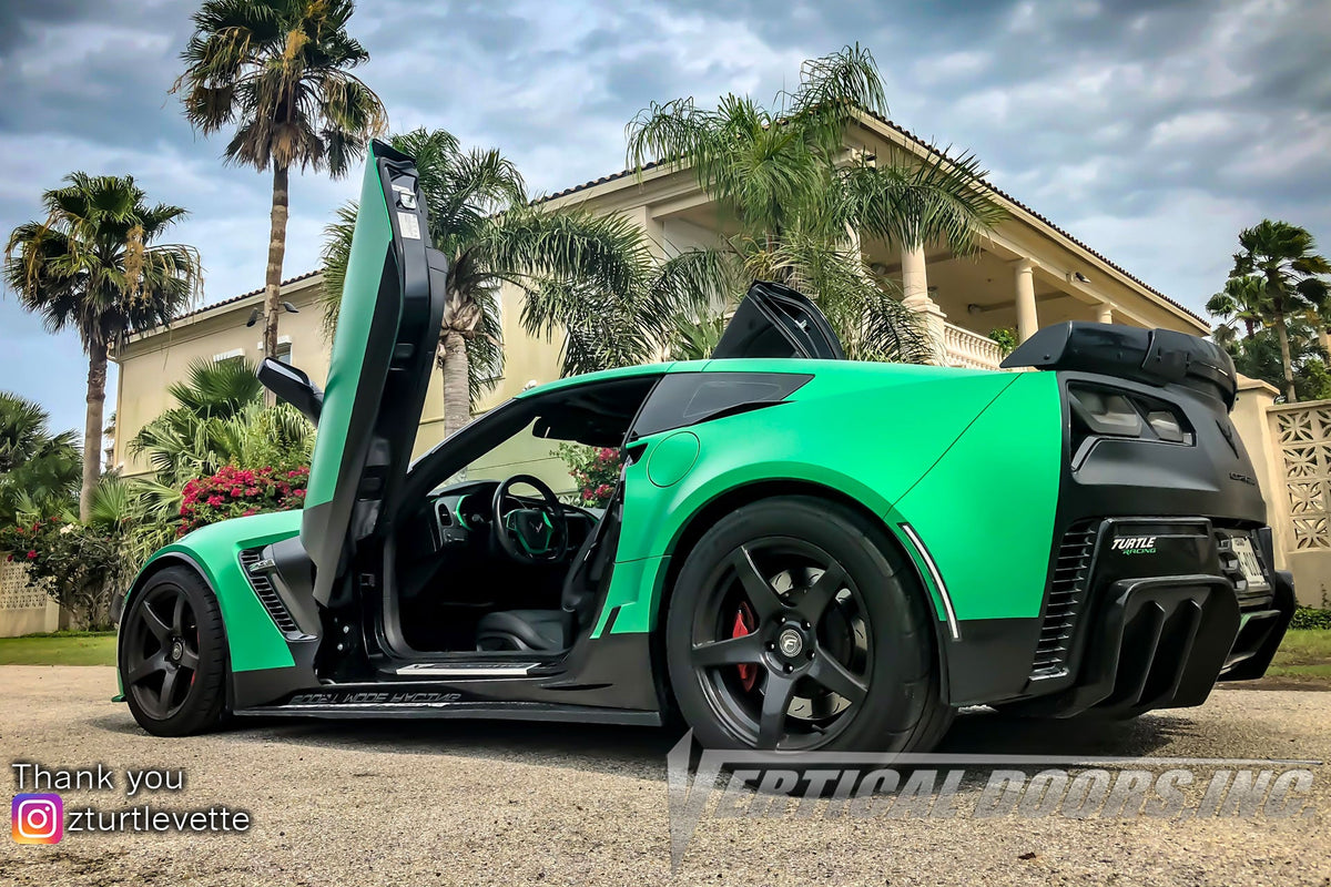 2014-2019 Chevrolet Corvette C7 vertical door conversion by Vertical Doors, Inc., view 12