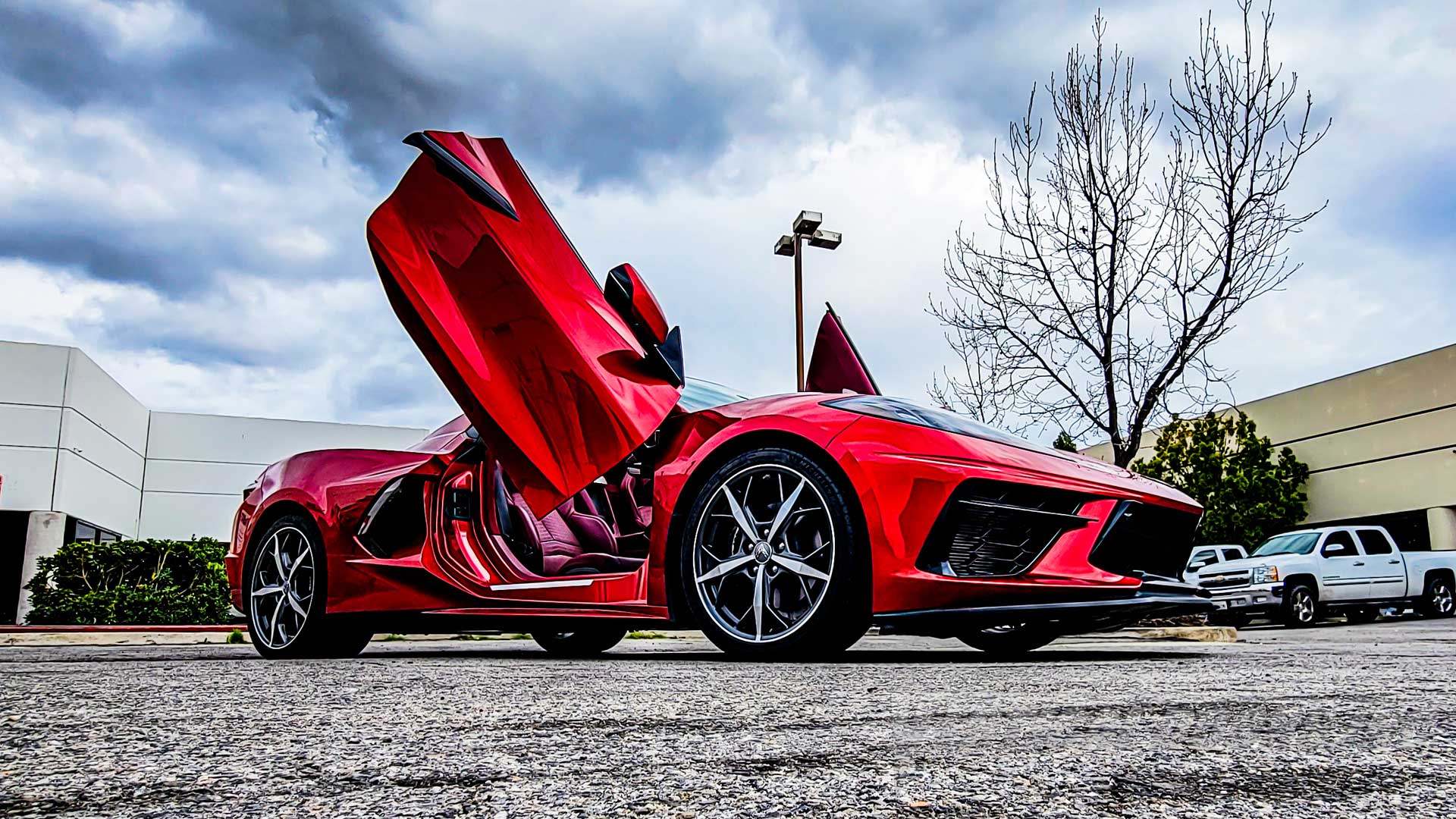 Chevrolet Corvette C8 Lambo Door Conversion Kit by Vertical Doors Inc. VDCCHEVYCORC820, Chevy, vette, c8, lambo doors, vertical doors, scissor doors, door conversion