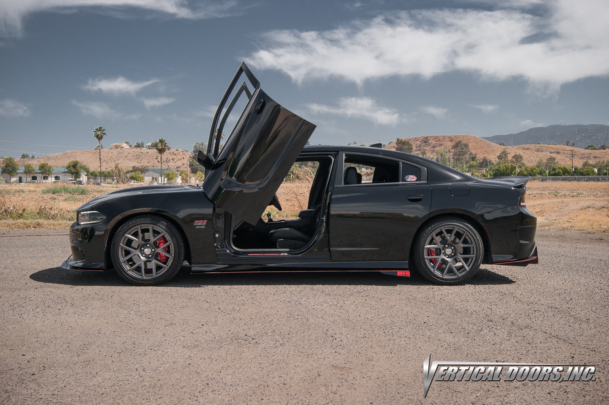 Dodge Charger Lambo Door Conversion Kit by Vertical Doors Inc., VDCDC11, Mopar, SXT, GT, R/T, Scat Pack, Scat Pack Widebody, Hellcat Widebody Jailbreak, SRT Hellcat Redeye Jailbreak, lambo doors, vertical doors, door conversion, scissor doors, butterfly doors, wing doors,  Dodge Charger lambo doors, Dodge Charger vertical doors, Dodge Charger door conversion, Dodge Charger scissor doors, Dodge Charger butterfly doors, Dodge Charger wing doors,