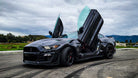 Ford Mustang 2015-2023 Lambo Door Conversion Kit by Vertical Doors Inc. VDCFM15, ford mustang, ford, mustang, 6thgen, stang, lambo doors, vertical doors, door conversion, scissor doors, butterfly doors, wing doors,