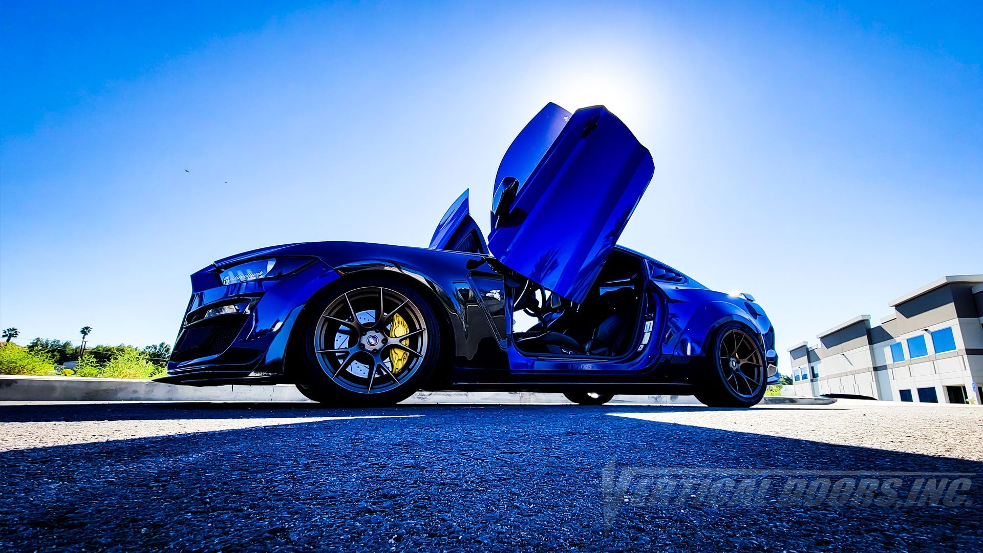 Ford Mustang 2015-2023 Lambo Door Conversion Kit by Vertical Doors Inc. VDCFM15, ford mustang, ford, mustang, 6thgen, stang, lambo doors, vertical doors, door conversion, scissor doors, butterfly doors, wing doors,