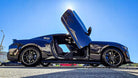 Our Newest Prototype, check out @jake_cupz Ford Mustang with lambo door conversion kit installed and manufactured by Vertical Doors, Inc.