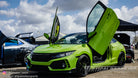 Honda Civic 2016-2021 4DR Lambo Door Conversion Kit by Vertical Doors Inc., VDCHC164DR,  Honda, Civic, Honda Civic, SI, Civic SI, sedan, LX, EX, FC, FK, 10th Gen, Hatchback, Type R, 2016, 2017, 2018, 2019, 2021,  Vertical Doors Inc, vertical door gang, Lambo Doors, Vertical Doors, door conversion, scissor doors, butterfly doors, wing doors, pic of the day, repost, Honda Civic Lambo Doors, Honda Civic Vertical Doors, 