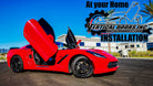 2014-2019 Chevrolet Corvette C7 vertical door conversion by Vertical Doors, Inc.