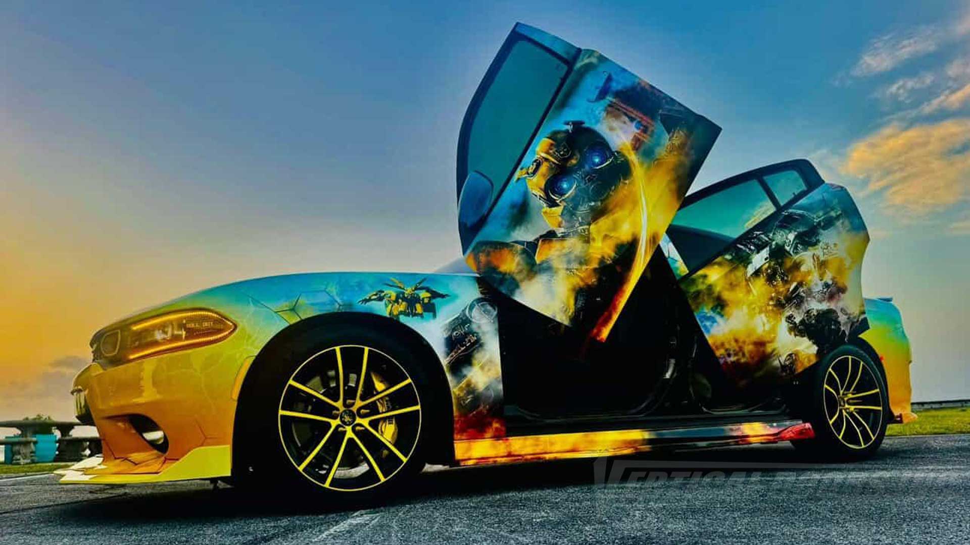 BumbleBee Dodge Charger Scat Pack with Lambo Doors by Vertical Doors Inc. | @scat_girl_roz Feature Build, VDCDC11, Mopar, SXT, GT, R/T, Scat Pack, Scat Pack Widebody, Hellcat Widebody Jailbreak, SRT Hellcat Redeye Jailbreak, lambo doors, vertical doors, door conversion, scissor doors, butterfly doors, wing doors, Dodge Charger lambo doors, Dodge Charger vertical doors, Dodge Charger door conversion, Dodge Charger scissor doors, Dodge Charger butterfly doors, Dodge Charger wing doors,